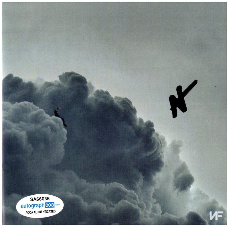 NF The Rapper N.F. Nathan Feuerstein Autographed Clouds Mixtape CD Cover ACOA