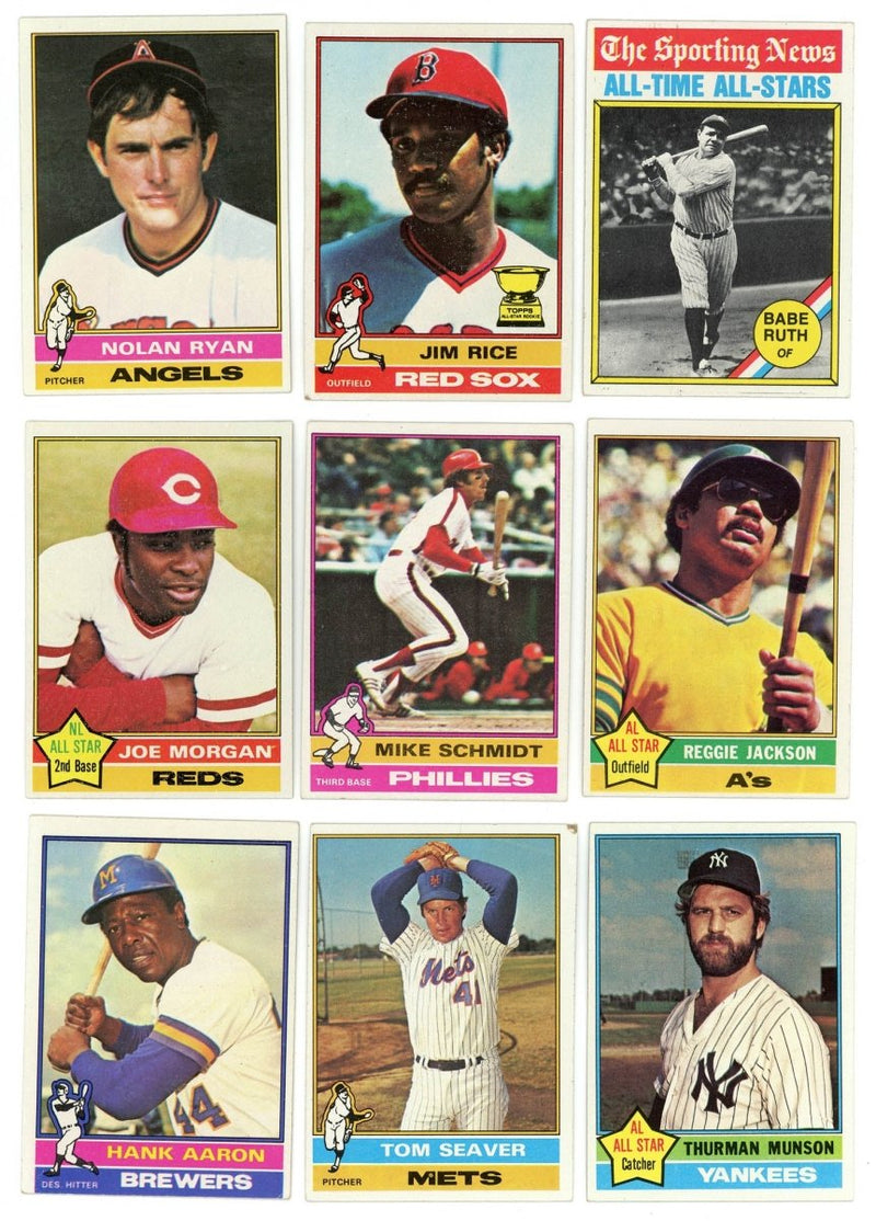 1976 TOPPS BASEBALL COMPLETE SET BREAK – 18 CARDS PER BOX! 2 HOFers IN EACH BOX!