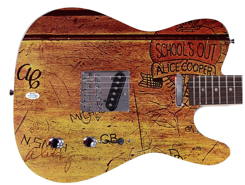 Alice Cooper Signed Schools Out Album CD Photo Graphics Guitar ACOA