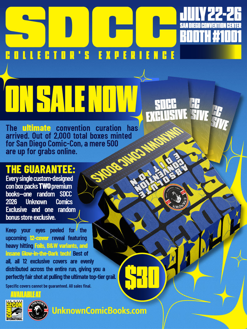 UNKNOWN COMICS SDCC 2026 MYSTERY EXCLUSIVE BOX (07/29/2026)