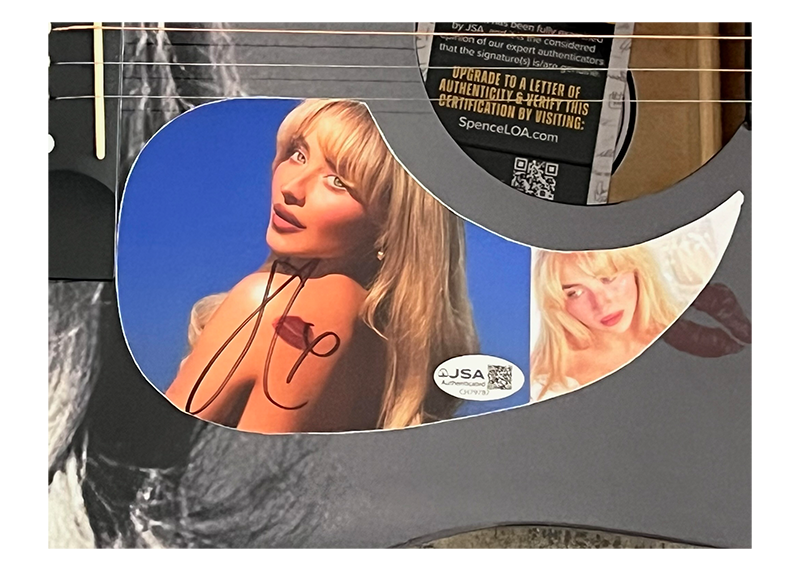 Sabrina Carpenter Signed Acoustic Guitar (JSA)