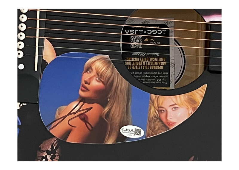 Sabrina Carpenter Signed Acoustic Guitar (JSA)
