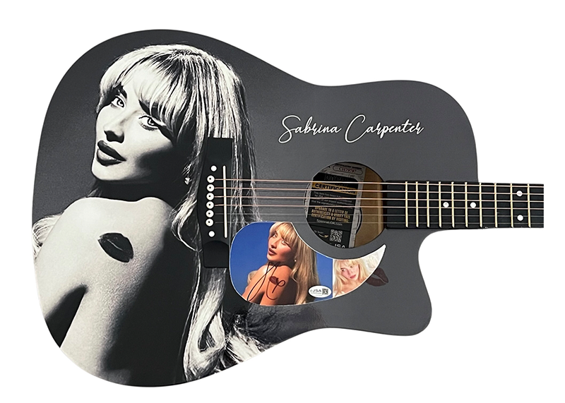 Sabrina Carpenter Signed Acoustic Guitar (JSA)