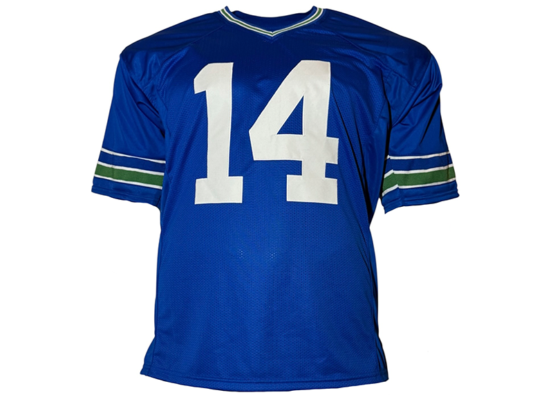 Sam Darnold Signed Seattle Blue Football Jersey Beckett