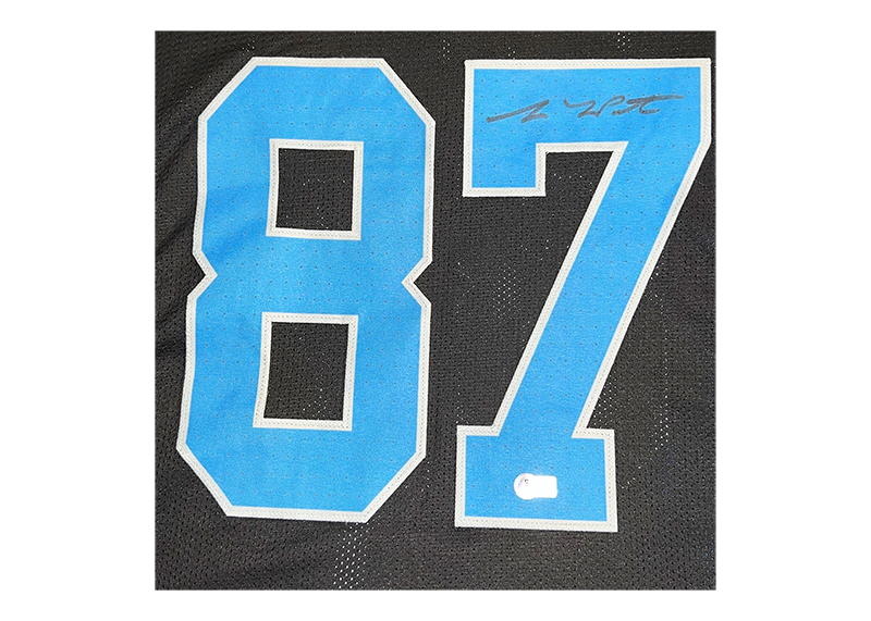 Sam LaPorta Signed Custom Black Football Jersey Beckett