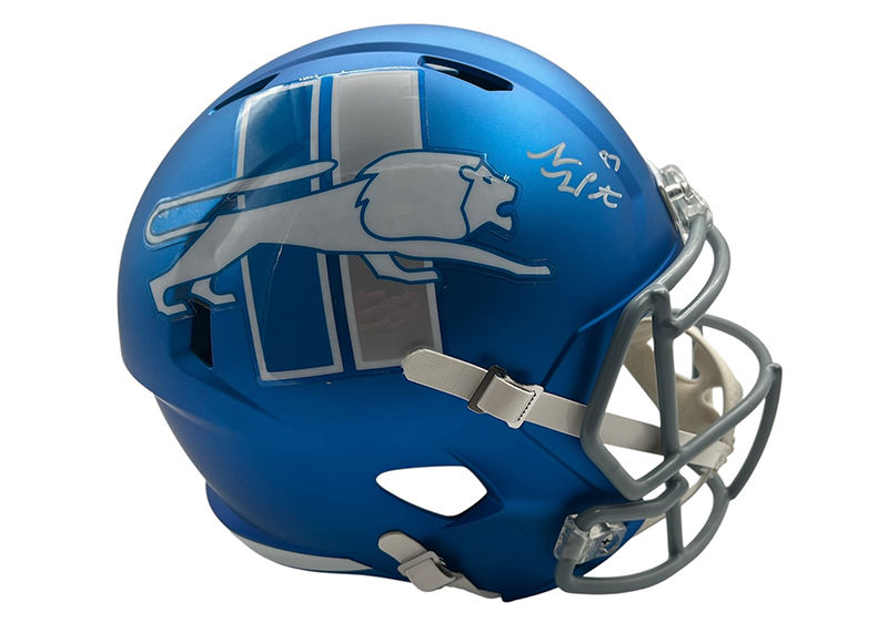 Sam LaPorta Signed Detroit Lions Alt 2023 Speed Full Size Beckett