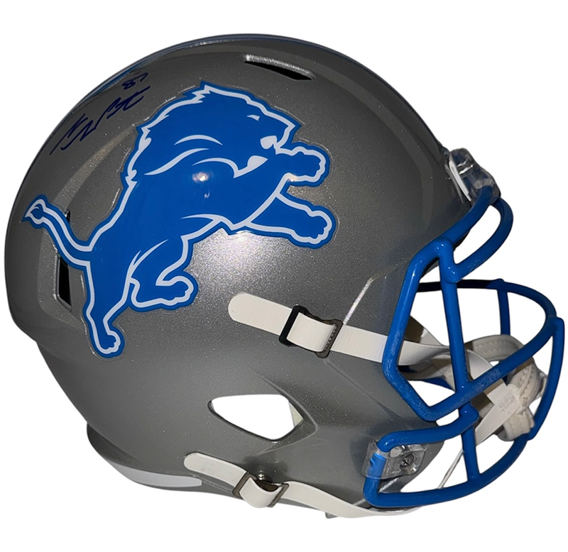 Sam LaPorta Signed Detroit Lions Speed Full Size Helmet Beckett