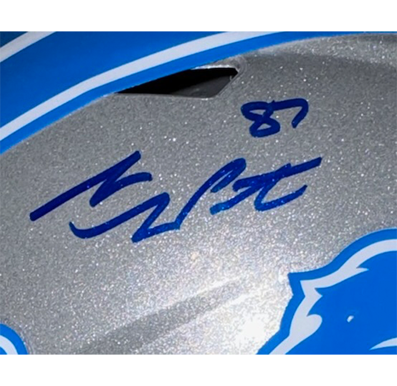 Sam LaPorta Signed Detroit Lions Speed Full Size Helmet Beckett