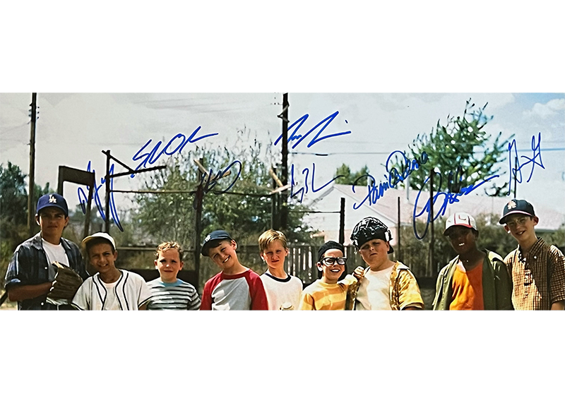 The Sandlot Movie Cast Signed 8 31x25 3D LED Light Frame Photo Beckett