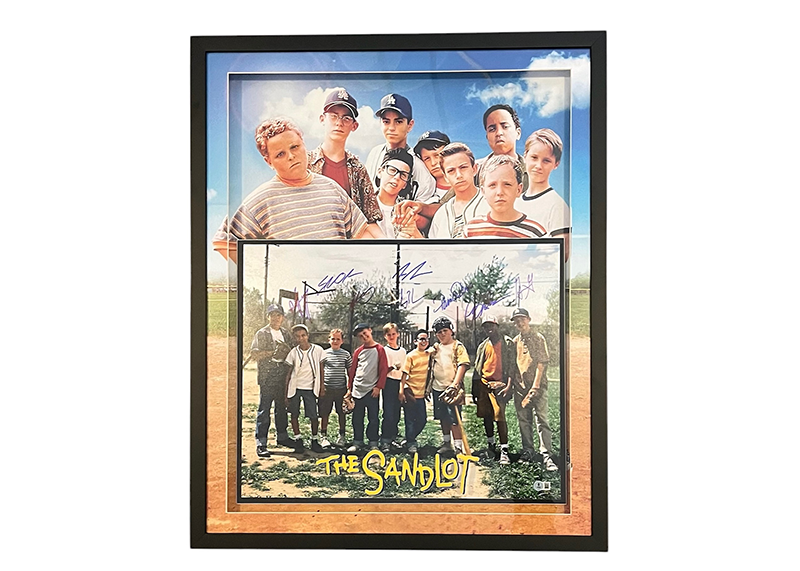 The Sandlot Movie Cast Signed 8 31x25 3D LED Light Frame Photo Beckett