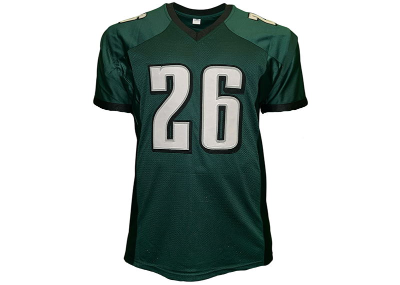 Saquon Barkley Unsigned Philadelphia Green Football Jersey