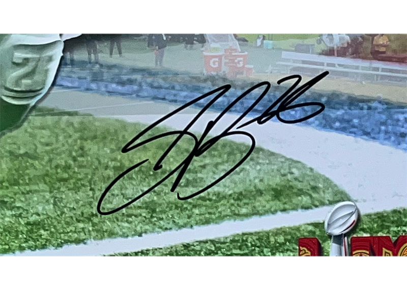 Saquon Barkley Signed Philadelphia Eagles 16 x 20 photo PSA 