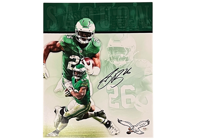 Saquon Barkley Signed Philadelphia Eagles 16x20 photo PSA 