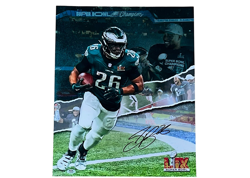 Saquon Barkley Signed Philadelphia Eagles 16 x 20 photo PSA 