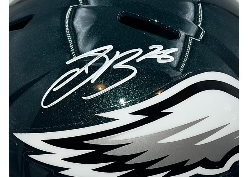 Saquon Barkley Signed Philadelphia Eagles Speed Full Size Helmet PSA