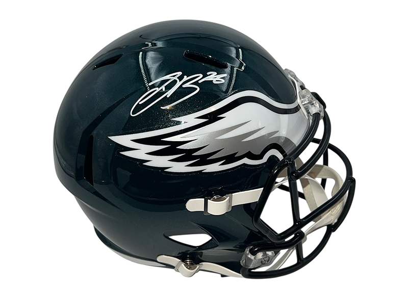 Saquon Barkley Signed Philadelphia Eagles Speed Full Size Helmet PSA