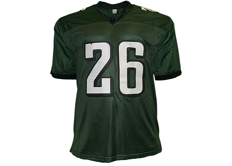 Saquon Barkley Signed Philadelphia Green Football Jersey Beckett