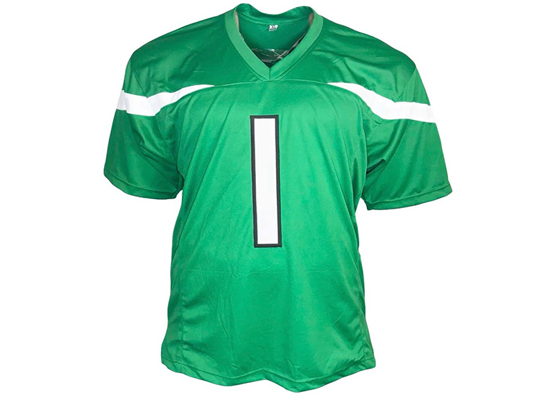 Sauce Gardner Signed Custom Green Football Jersey Beckett