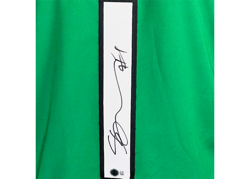 Sauce Gardner Signed Custom Green Football Jersey Beckett