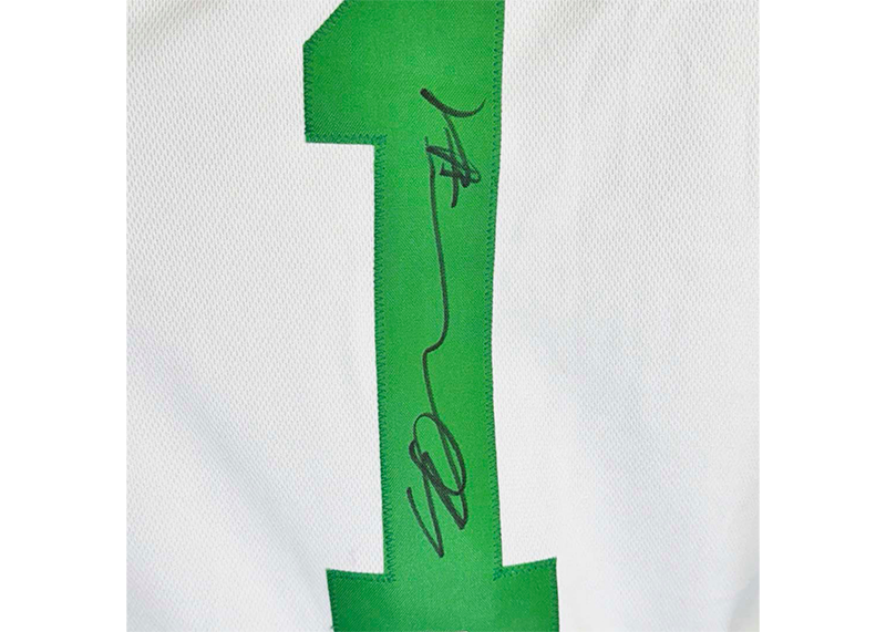 Sauce Gardner Signed New York White Football Jersey Beckett