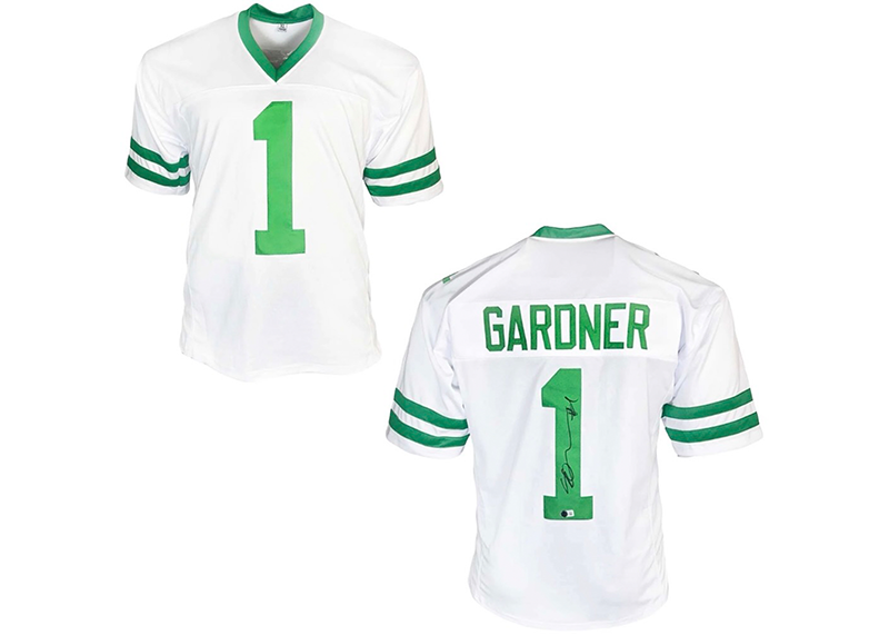 Sauce Gardner Signed New York White Football Jersey Beckett