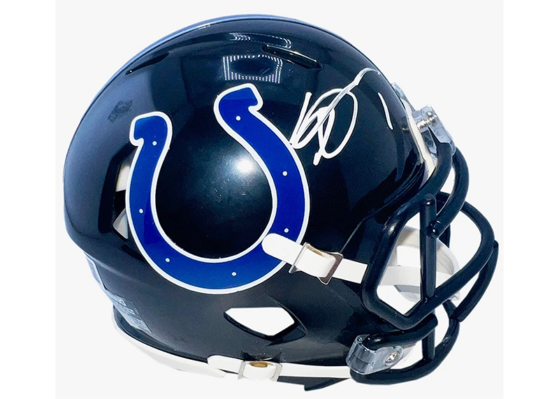 Sauce Gardner Signed Indianapolis Colts Alt 2023 Speed Mini Football Helmet Beckett
