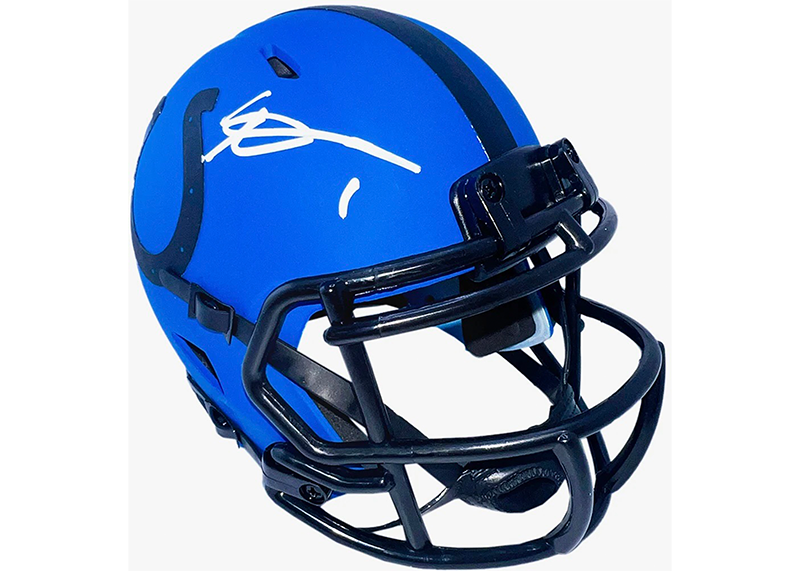 Sauce Gardner Signed Indianapolis Colts Rave Mini Football Helmet Beckett