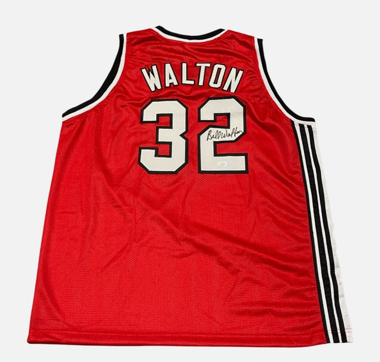 Bill Walton Signed Autographed Custom Portland Red Jersey PSA COA HOF