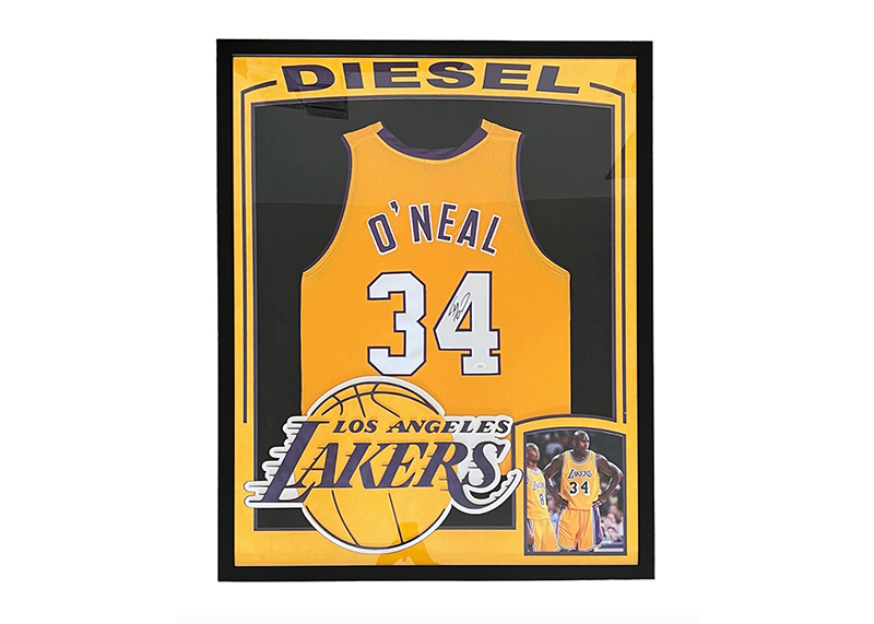 Shaquille O’Neal (Shaq) Signed 34x42 Framed 3D Jersey (JSA)