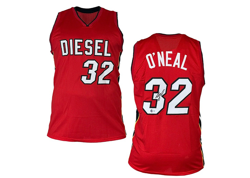 Shaquille O’Neal (Shaq) Signed Custom Miami Red Basketball Jersey Beckett