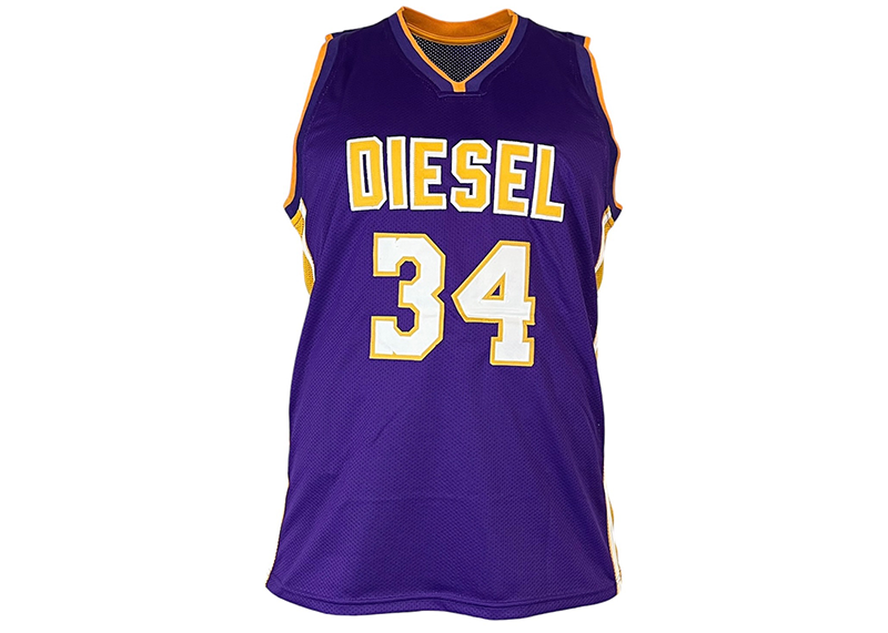 Shaquille O’Neal (Shaq) Signed Custom Purple Basketball Jersey Beckett