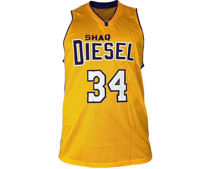Shaquille O’Neal (Shaq) Signed Yellow Basketball Jersey Beckett