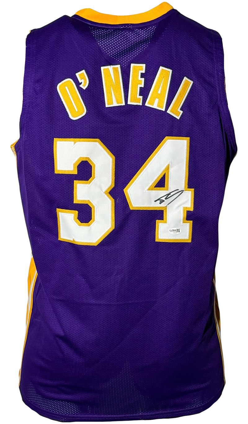 Shaquille O'Neal (Shaq) Signed Los Angeles Purple Basketball Jersey JSA