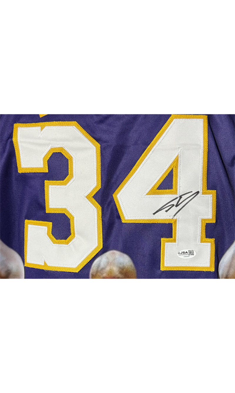 Shaquille O'Neal (Shaq) Signed Los Angeles Purple Basketball Jersey JSA