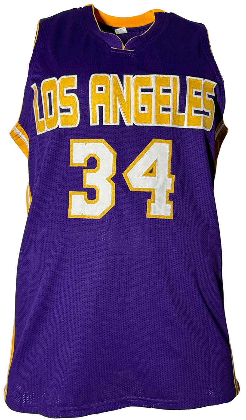 Shaquille O'Neal (Shaq) Signed Los Angeles Purple Basketball Jersey JSA