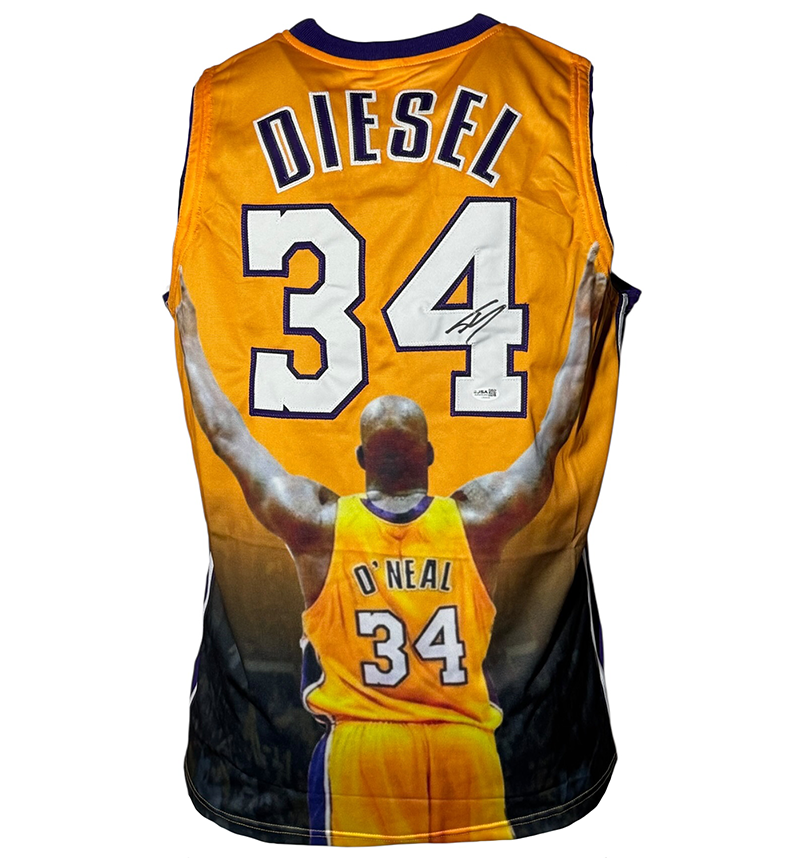 Shaquille O'Neal (Shaq) Signed Los Angeles Yellow Basketball Jersey JSA
