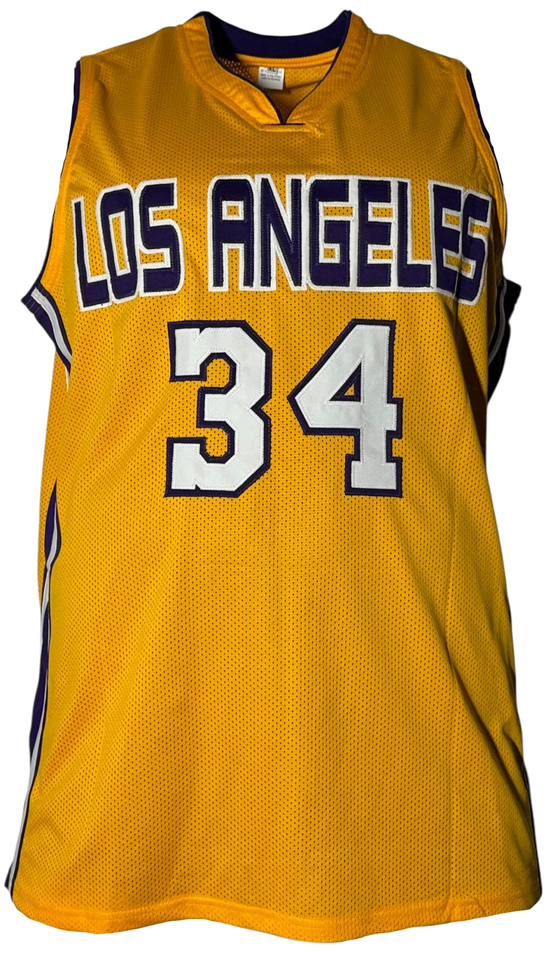 Shaquille O'Neal (Shaq) Signed Los Angeles Yellow Basketball Jersey JSA