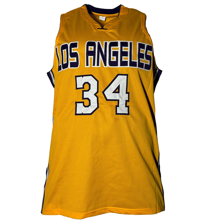 Shaquille O'Neal (Shaq) Signed Los Angeles Yellow Stat Basketball Jersey JSA