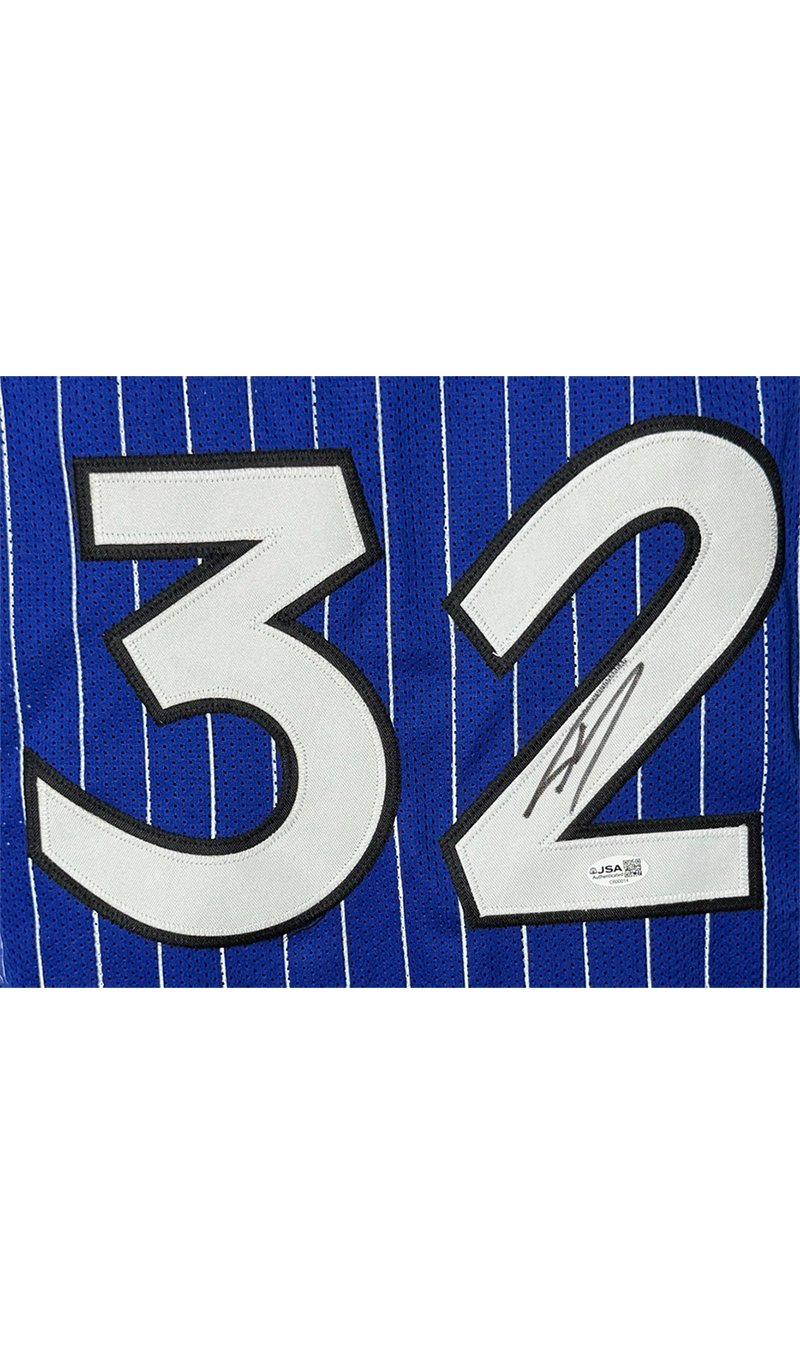 Shaquille O'Neal (Shaq) Signed Orlando Blue PinStripe Basketball Jersey JSA