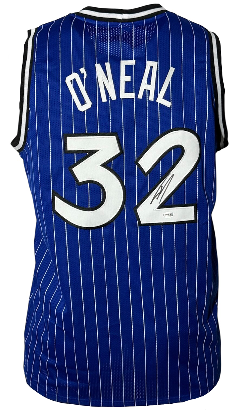 Shaquille O'Neal (Shaq) Signed Orlando Blue PinStripe Basketball Jersey JSA