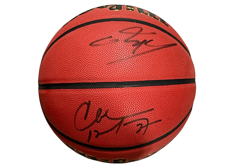 Shaquille O'neal and Charles Barkley Dual Signed Basketball JSA