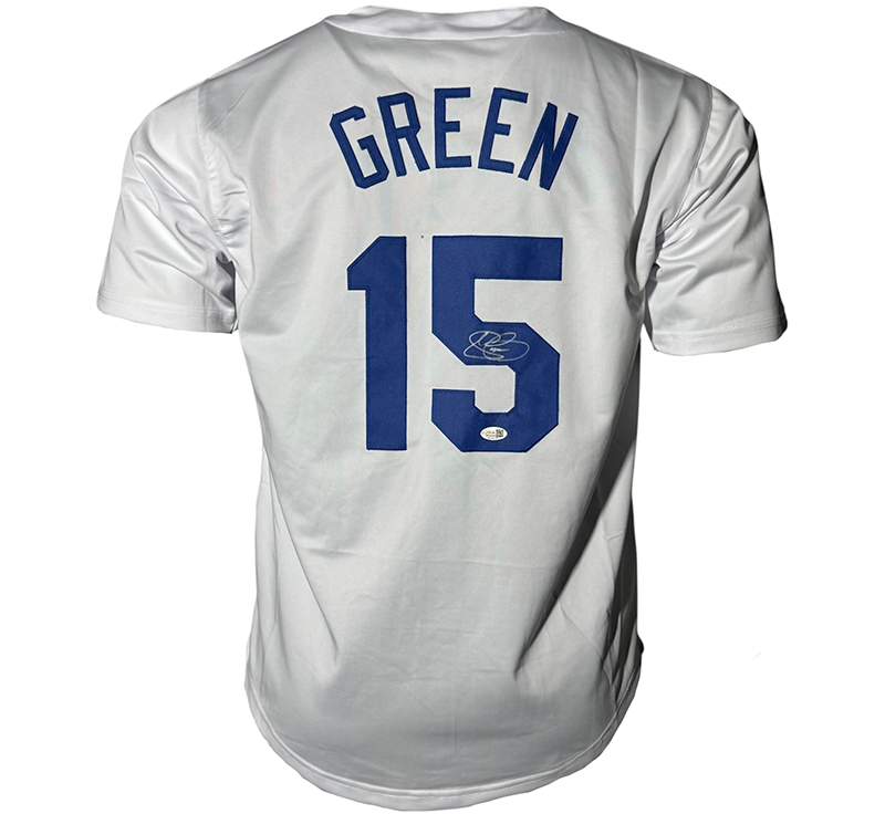Shawn Green Autographed Los Angeles White Baseball Jersey JSA