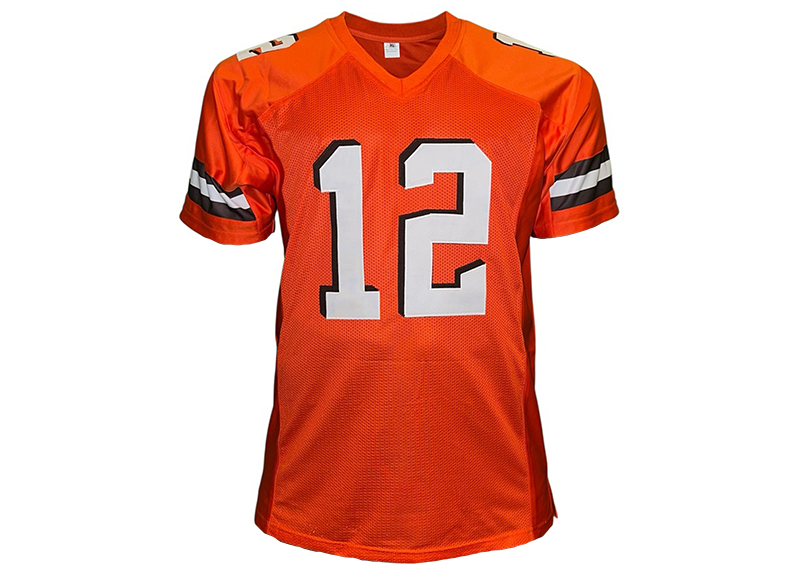 Shedeur Sanders Unsigned Cleveland Orange Football Jersey