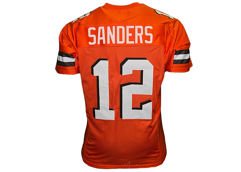 Shedeur Sanders Unsigned Cleveland Orange Football Jersey
