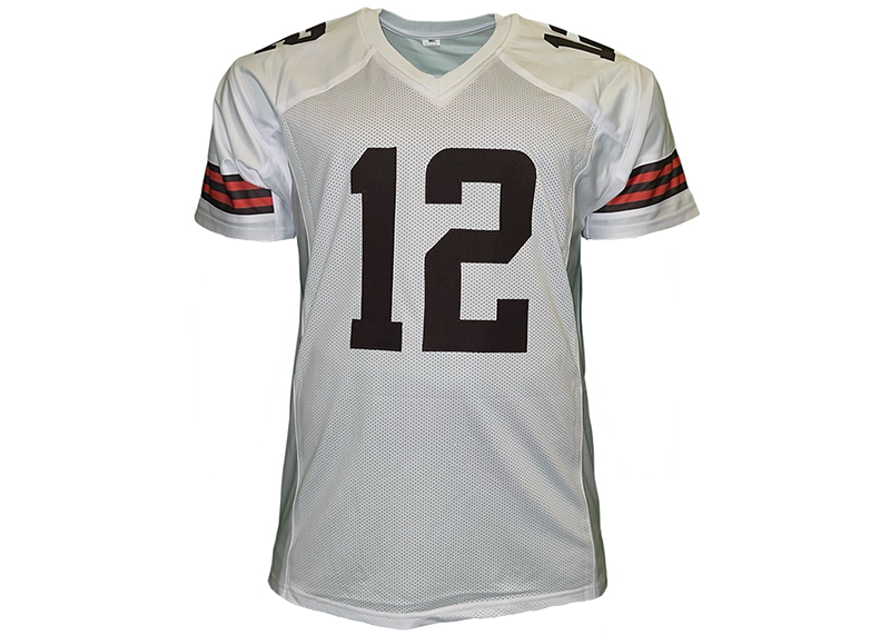 Shedeur Sanders Unsigned Cleveland White Football Jersey