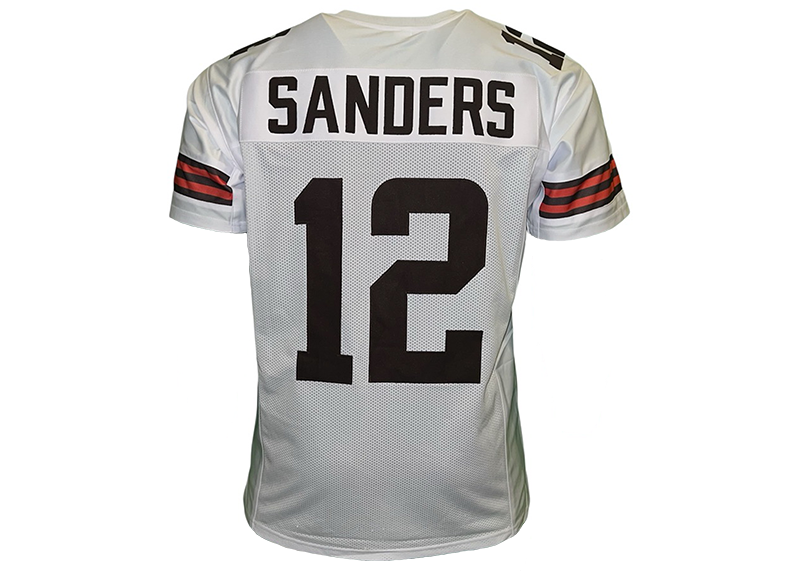 Shedeur Sanders Unsigned Cleveland White Football Jersey