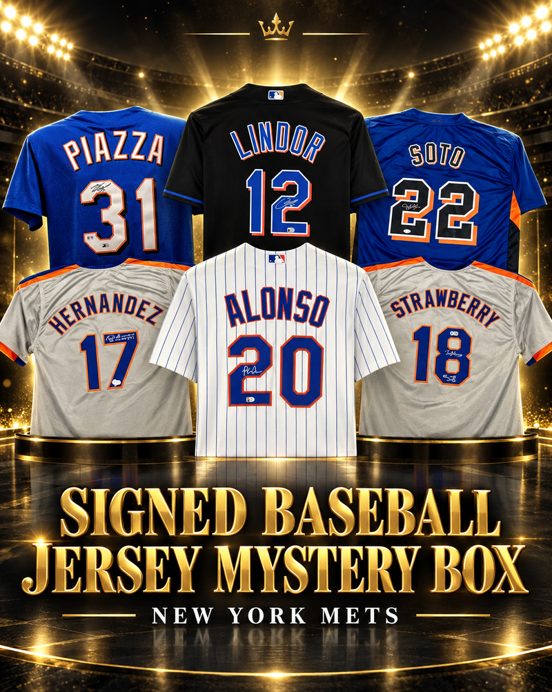 Signed Baseball Jersey Mystery Box - New York Mets
