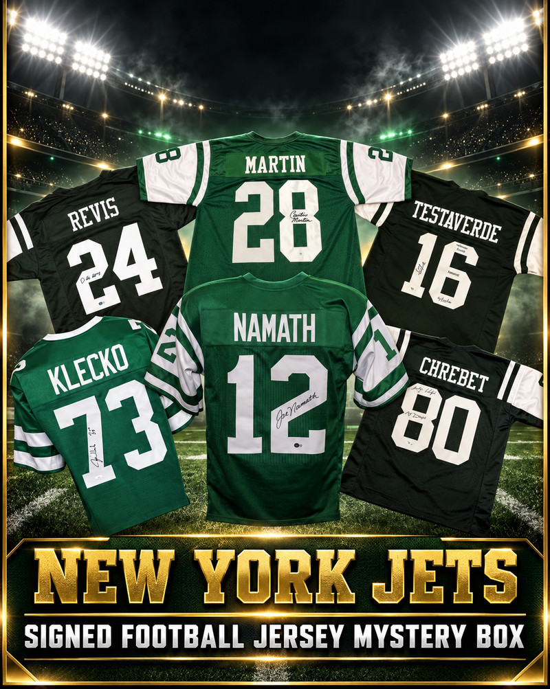 Signed Football Jersey Mystery Box - New York Jets