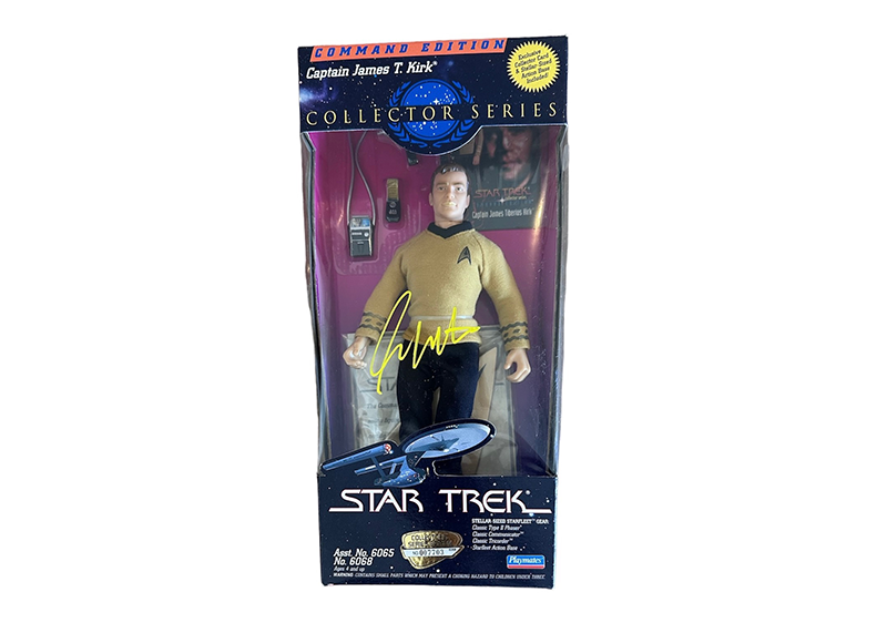 Star Trek Collector Series Captain Kirk William Shatner Signed Action Figure JSA