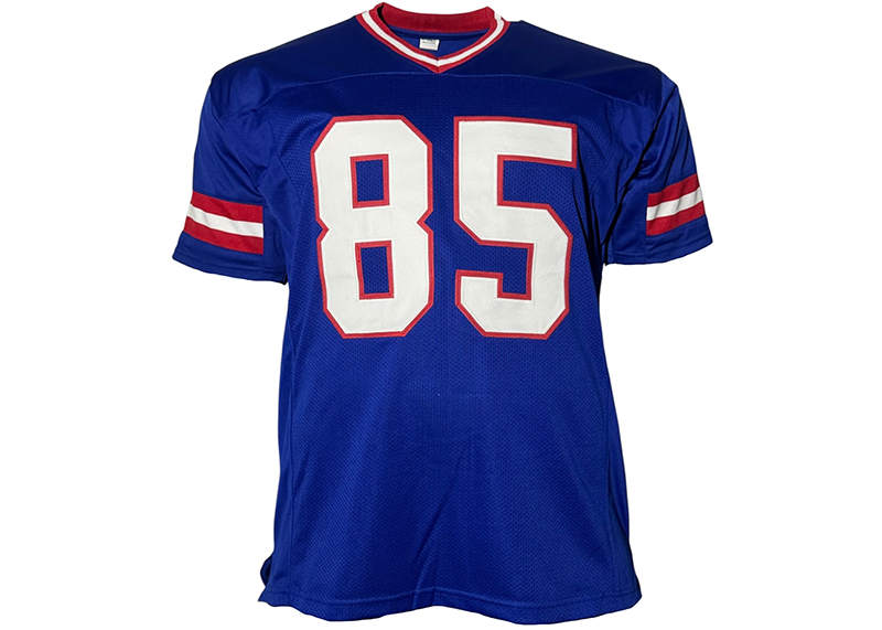 Stephen Baker Signed New York Blue Football Jersey JSA
